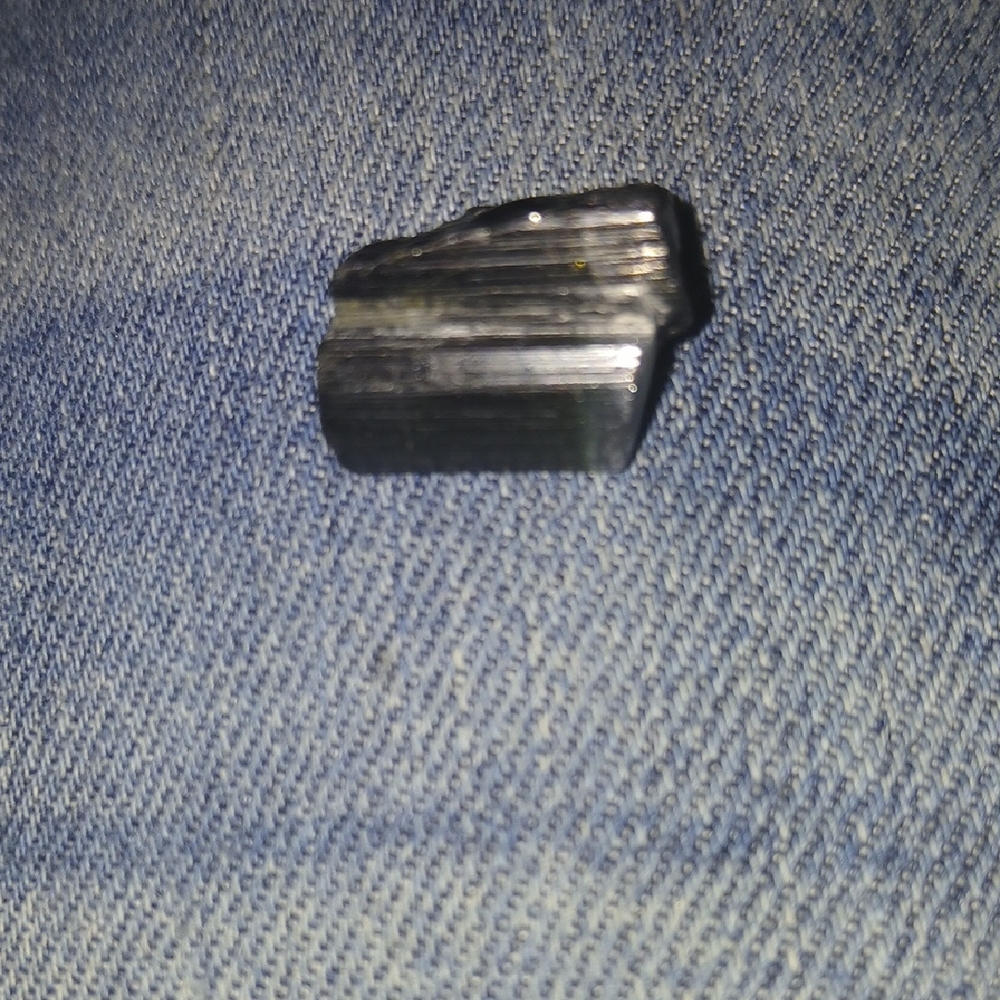 Black Tourmaline Raw Stone - Natural Shiny Black Crystal